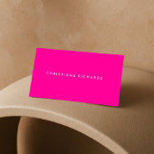 CARTE DE VISITE ROSE MODERNE ET MINIMAL