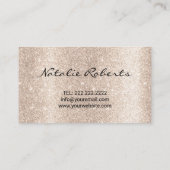 Carte De Visite Rose moderne Gold Gemmes pour dents Dental Beauté  (Dos)