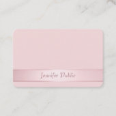 Carte De Visite Rose moderne  Gold Hand Script Modèle (Devant)