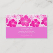 Carte de visite rose mou (Dos)