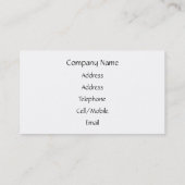 CARTE DE VISITE ROSE NOIR (Dos)