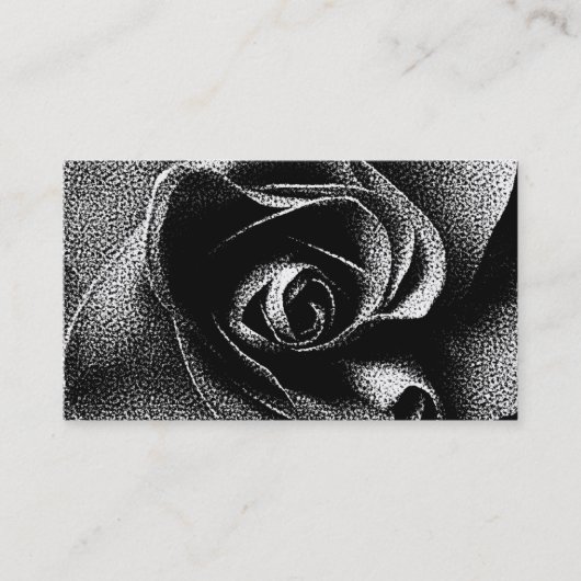 CARTE DE VISITE ROSE NOIR (Devant)