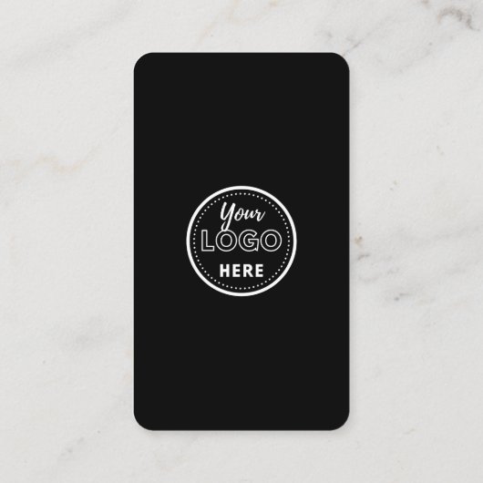 Carte De Visite Rose Noir Moderne Connectez-Vous Avec Nous Code QR (Dos)