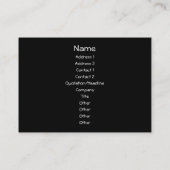 Carte De Visite Rose noire (Dos)