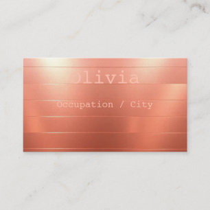 Carte De Visite Rosé or