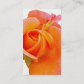 Carte de visite Rose orange (Dos)