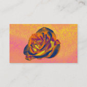 Carte de visite Rose orange (Dos)
