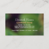 Carte De Visite Rose orange, fleuriste (Dos)