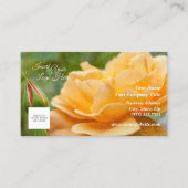 Carte de visite Rose orange fleuriste (Devant)