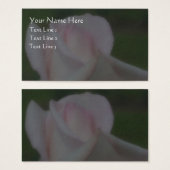 Carte de visite rose pâle (Devant & derrière)