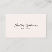 Carte De Visite Rose pâle (Devant)