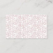 Carte de visite Rose Pâle Luxe (Dos)
