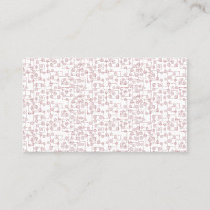 Carte de visite Rose Pâle Luxe