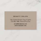 Carte De Visite Rose Parties scintillant or Lèvres à goutte Artist (Dos)