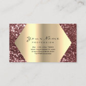 Carte De Visite Rose Parties scintillant or maquillage Artiste Las (Dos)