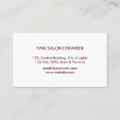 Carte De Visite Rose Parties scintillant rose Faux Marbre maquilla (Dos)