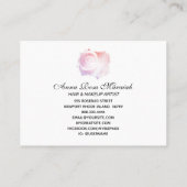 *~* Carte de visite Rose pastel abstrait (Dos)