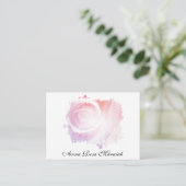 *~* Carte de visite Rose pastel abstrait (Debout devant)