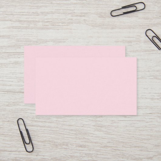 Carte de visite rose Piggy (Devant/Arrière en situation)