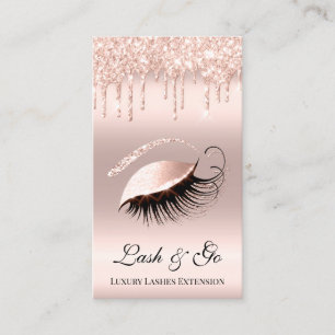 Carte De Visite Rose Pink Maquillage Artist Lash Extension Drivers
