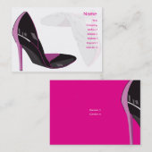 Carte De Visite Rose - potelé (Devant / Derrière)