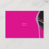 Carte De Visite Rose - potelé (Dos)