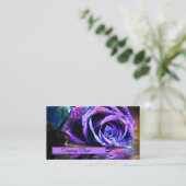 Carte De Visite Rose pourpre (Debout devant)