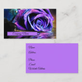 Carte De Visite Rose pourpre (Devant / Derrière)