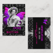 Carte De Visite Rose pourpre d'Ancre de beauté de papillon de 311 (Devant / Derrière)