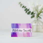 Carte de visite rose pourpre d'arrière - plan pour (Debout devant)