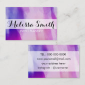 Carte de visite rose pourpre d'arrière - plan pour (Devant / Derrière)
