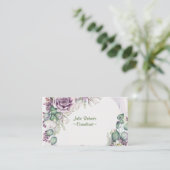 Carte de visite ROSE PURPLE (Debout devant)