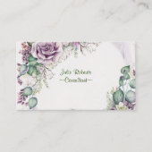 Carte de visite ROSE PURPLE (Devant)