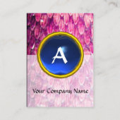 Carte De Visite ROSE PURPLE CROTALUS BLEU SAPPHIRE MONOGRAS Bold (Dos)