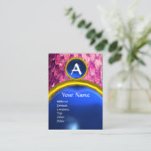 Carte De Visite ROSE PURPLE CROTALUS BLEU SAPPHIRE MONOGRAS Bold (Debout devant)