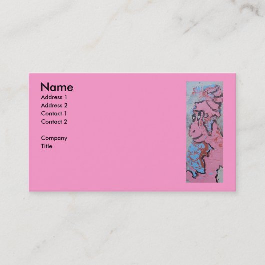 CARTE DE VISITE ROSE REINE (Devant)
