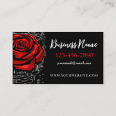 Carte De Visite Rose robuste (Dos)