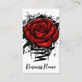 Carte De Visite Rose robuste (Devant)