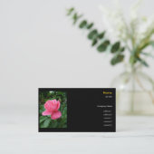Carte De Visite rose rose (Debout devant)