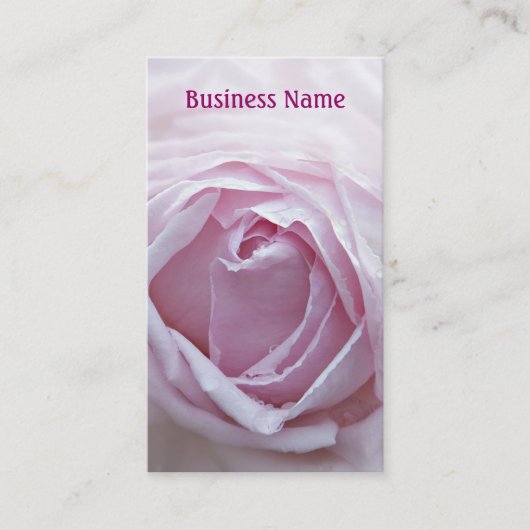 Carte De Visite Rose rose (Devant)