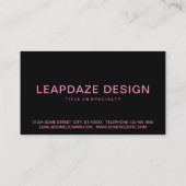 Carte De Visite rose rose (Dos)