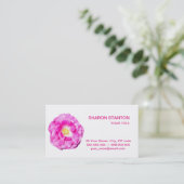 Carte De Visite Rose rose (Debout devant)