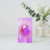 Carte De Visite Rose rose de violette de lavande de Fuchia de *~* (Debout devant)