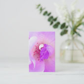 Carte De Visite Rose rose de violette de lavande de Fuchia de *~* (Debout devant)