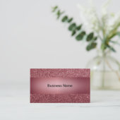 Carte de visite rose Rose éblouissant (Debout devant)