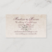 Carte De Visite Rose rose en fleur (Dos)