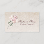 Carte De Visite Rose rose en fleur (Devant)