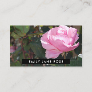 Carte De Visite Rose rose, fleuriste