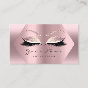 Carte De Visite Rose rose Parties scintillant maquillage Artist La