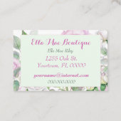 Carte De Visite Rose rose pastel (Dos)
